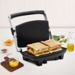 Borosil Jumbo Grill Sandwich Maker (Black) - 1000W