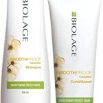 Biolage Smoothproof Shampoo + Conditioner Combo for Frizzy Hair, Cleanses, Controls Frizz, Smoothens Rough Ends, Paraben Free, 200ml & 98g (Pack of 2)