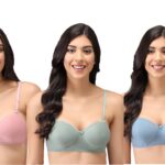 Accessorize Kingdom Cotton Lightly-Padded Wire Free Regular Wear T-Shirt Bra for Women (A, 40) Multicolour